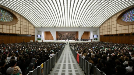 Los jóvenes con el Papa durante el Jubileo del Mundo Educativo