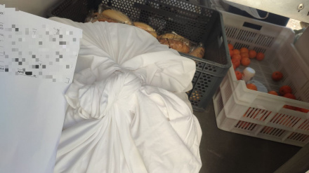 Ropa sucia y alimentos