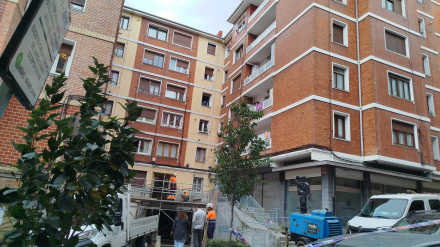 Hundimiento en Santurtzi