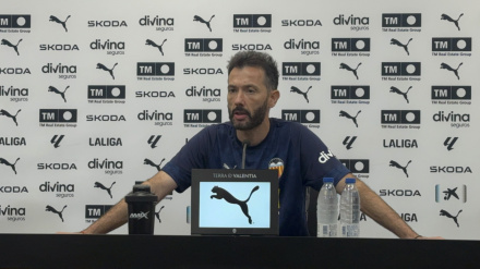 Corberán en la previa de la visita al Bernabéu