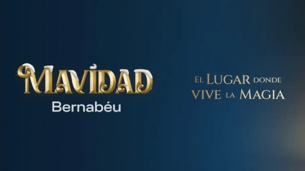 Cartel promocional de Mavidad Bernabéu, el parque temático del Real Madrid.