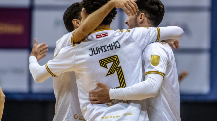 Celebración del primer gol