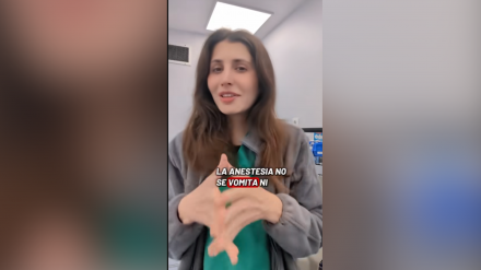 Elena Casado, anestesióloga, en el vídeo
