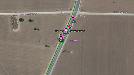 La carretera donde se ha producido el accidente