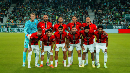 Formación del Mallorca ante el Betis