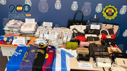 Desmantelados en la zona Norte dos inmuebles para la distribución de prendas falsificadas en la zona del Puerto