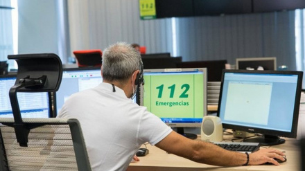 Imagen de recurso de un operario de sala del 112 Andalucía.JUNTA DE ANDALUCÍA