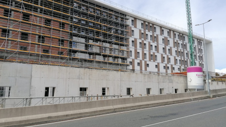 Estado de las obras en el exterior del Arquitecto Marcide