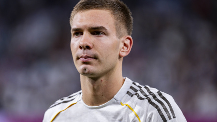 Franco Mastantuono, en un partido con el Real Madrid