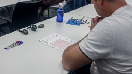 Un aspirante a las oposiciones de trabajador de la Administración General del Estado