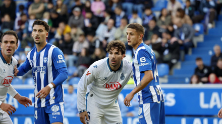 Leandro Cabrera tuvo un partido con mucha exigencia en Mendizorroza.