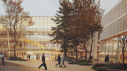 Imagen final del Campus de la Justicia en el entorno de San Pablo de Valladolid