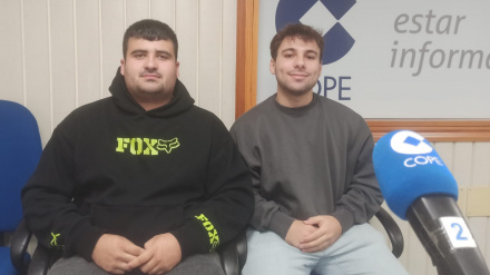 Raúl Prado y Mario Casal, en los estudios de COPE Ferrol