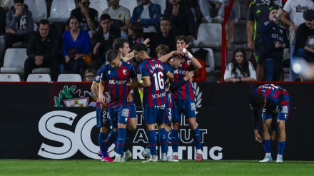 Imagen del partido del Huesca en Albacete