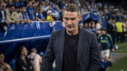 Luis Carrión en su regreso al Tartiere