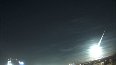 Bola de fuego surcando el oeste penínsular