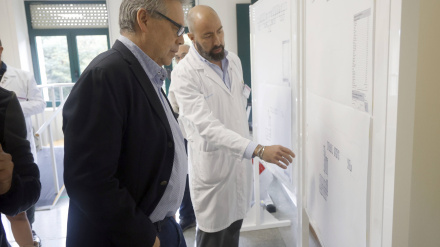 El conselleiro Sanidade visita la rehabilitación del Novoa Santos