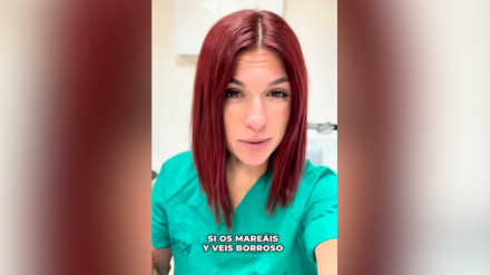 María, traumetóloga, en el vídeo