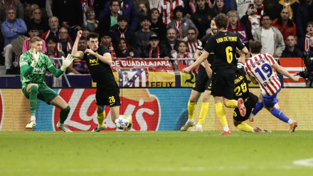 Julián Álvarez marca el primer gol del Atlético de Madrid en Champions contra el Saint Gilloise