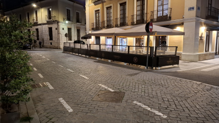 Imagen de una terraza situada en el entorno de San Benito (Valladolid)