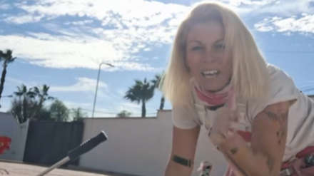 Cristina Moya, albañil, en un vídeo de TikTok