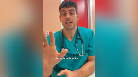 Xavi, médico, en el vídeo