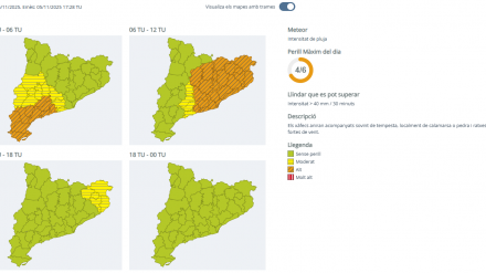 La previsión es que las lluvias sigan has bien entrada la tarde