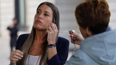 La portavoz de Junts per Catalunya, Míriam Nogueras