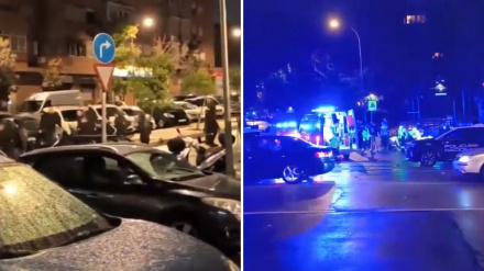 La batalla campal se saldó con un detenido y un herido