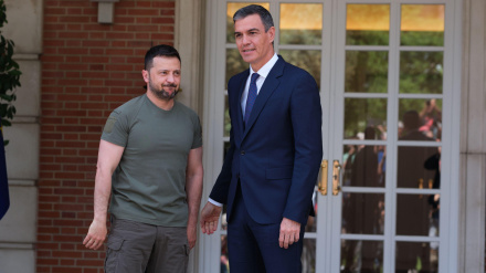 El presidente del Gobierno, Pedro Sánchez, recibe al presidente ucraniano, Volodimir Zelenski