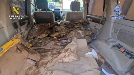 (Foto de ARCHIVO)Jamones intervenidos en la operaciónREMITIDA / HANDOUT por GUARDIA CIVILFotografía remitida a medios de comunicación exclusivamente para ilustrar la noticia a la que hace referencia la imagen, y citando la procedencia de la imagen en la firma02/1/2024