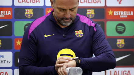 Hansi Flick repasó la actualidad del Barcelona este sábado en rueda de prensa.