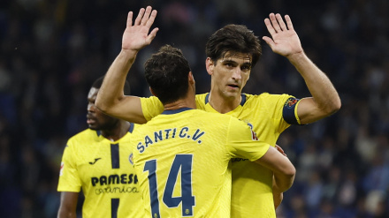 Gerard Moreno no celebró su gol contra el Espanyol