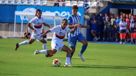 Mateo Enríquez, jugador del Águilas FC en un momento del partido