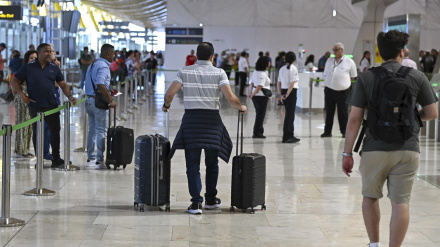 Vista general de la zona de controles de seguridad del Aeropuerto de Barajas