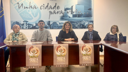 Presentación de la Festa da Esfolla de Doso en el concello de Narón