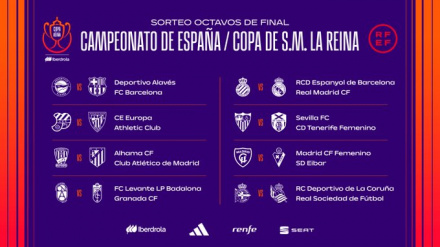 Consulta los cruces de los octavos de final de la Copa del Reina