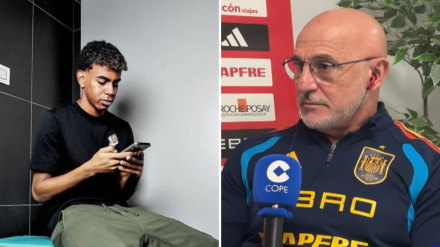 Lamine Yamal y Luis de la Fuente