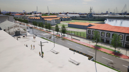 Recreación virtual de como será la zona una vez materializado el proyecto