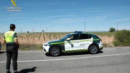 Dispositivo de tráfico de la Guardia Civil