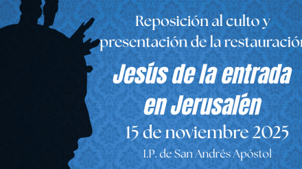 Presentación restauración de la Jesús de la Entrada en Jerusalén