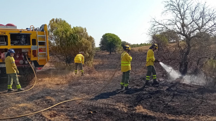 (Foto de ARCHIVO)Bomberos del Plan Infoca en el incendio de Villablanca (Huelva).REMITIDA / HANDOUT por PLAN INFOCAFotografía remitida a medios de comunicación exclusivamente para ilustrar la noticia a la que hace referencia la imagen, y citando la procedencia de la imagen en la firma30/6/2025