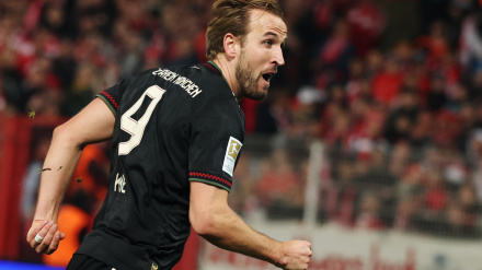 Harry Kane, en un partido con el Bayern