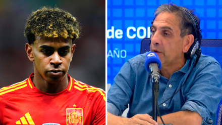 Lamine Yamal y Elías Israel, en El Partidazo de COPE