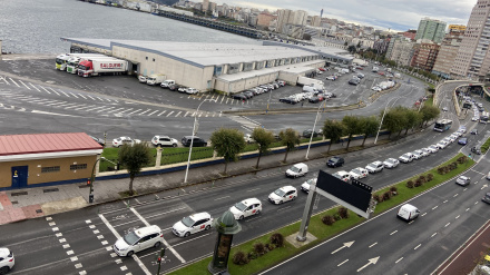 Manifestación de taxis en A Coruña