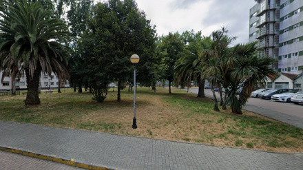 Uno de los parques del barrio de Caranza