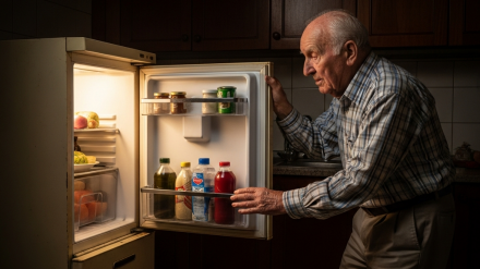 persona mayor en su cocina zaragoza