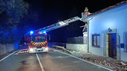 Casa afectada en Ruesga.