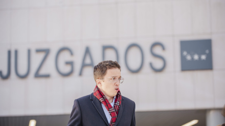 Íñigo Errejón sale de declarar en los juzgados de Plaza de Castilla, a 16 de enero de 2025, en Madrid (España)