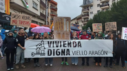 Manifestación de octubre en Jaca